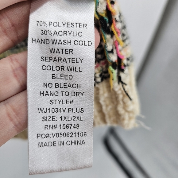 Heimish aztec print soft Cozy cardigan women's size 1x / 2x - Picture 5 of 5